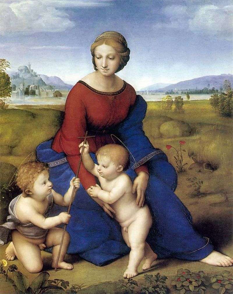 Madonna of the Meadow by Raphael Santi
