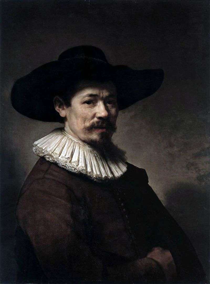 Self Portrait by Rembrandt Harmenz Van Rijn