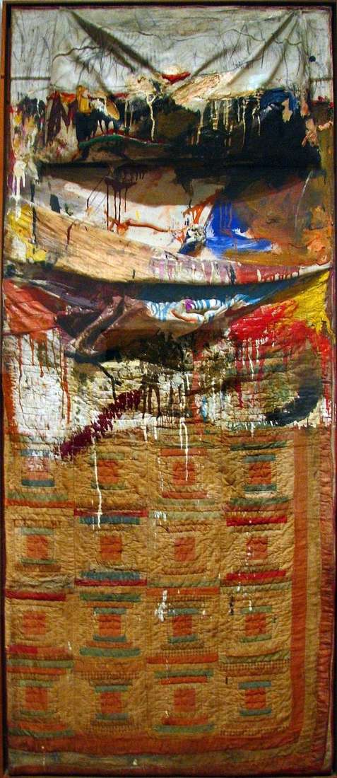 Bed by Robert Rauschenberg