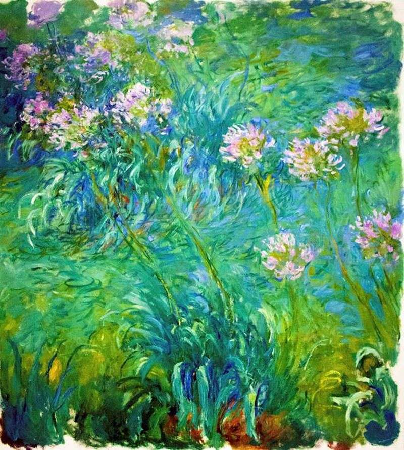 Agapanthus by Claude Monet