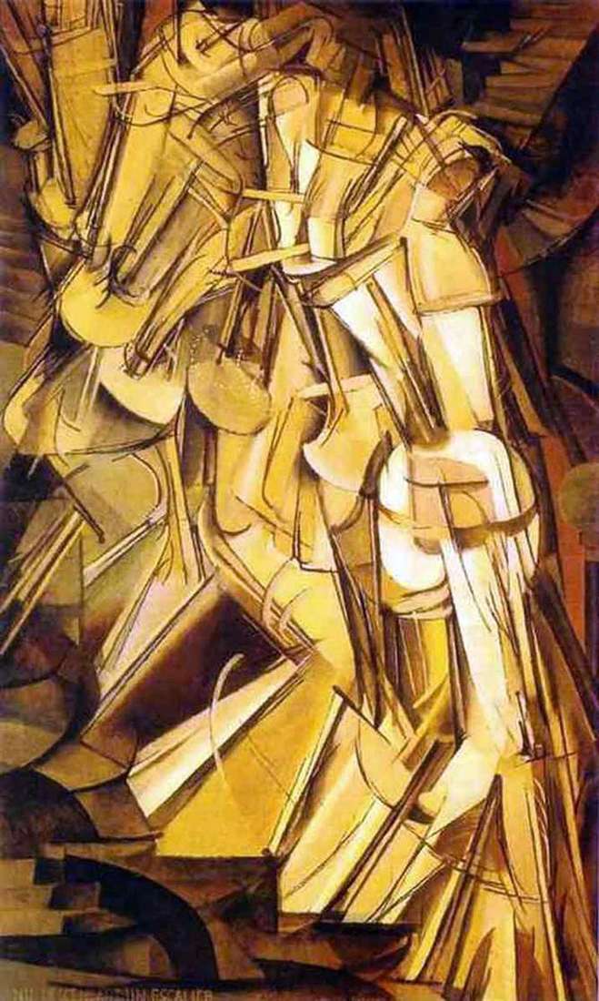 Nude Descending a Staircase by Marcel Duchamp