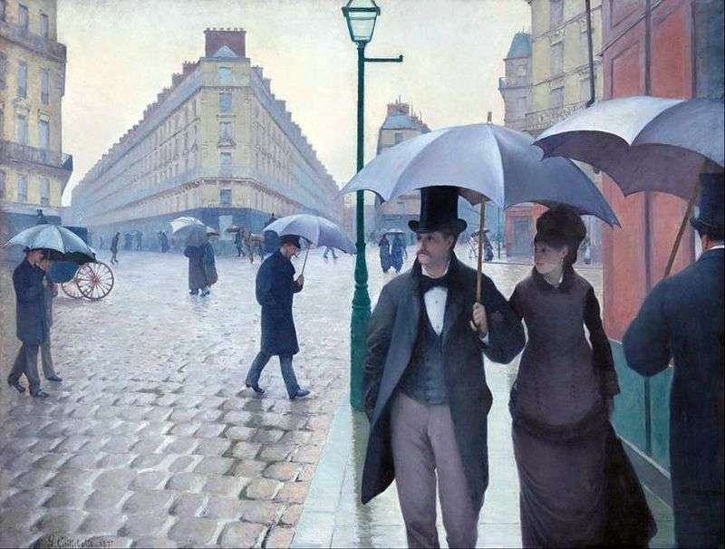 Paris Street Rainy Day by Gustav Caillebotte