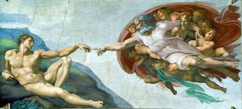 Creation of Adam by Michelangelo