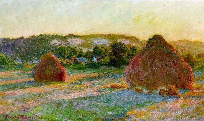 Haystack by Claude Monet