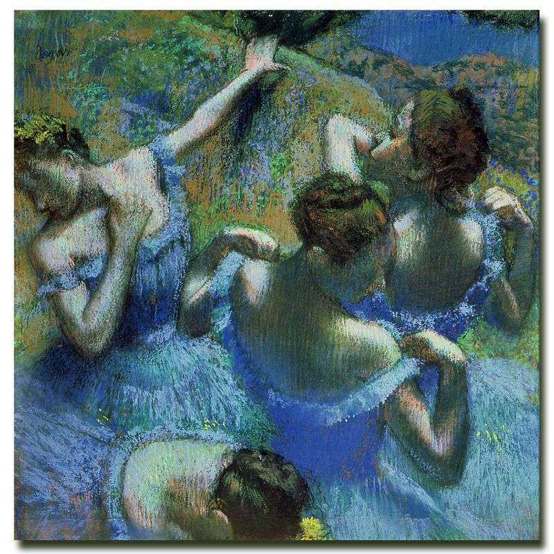 Blue Dancers by Edgar Degas