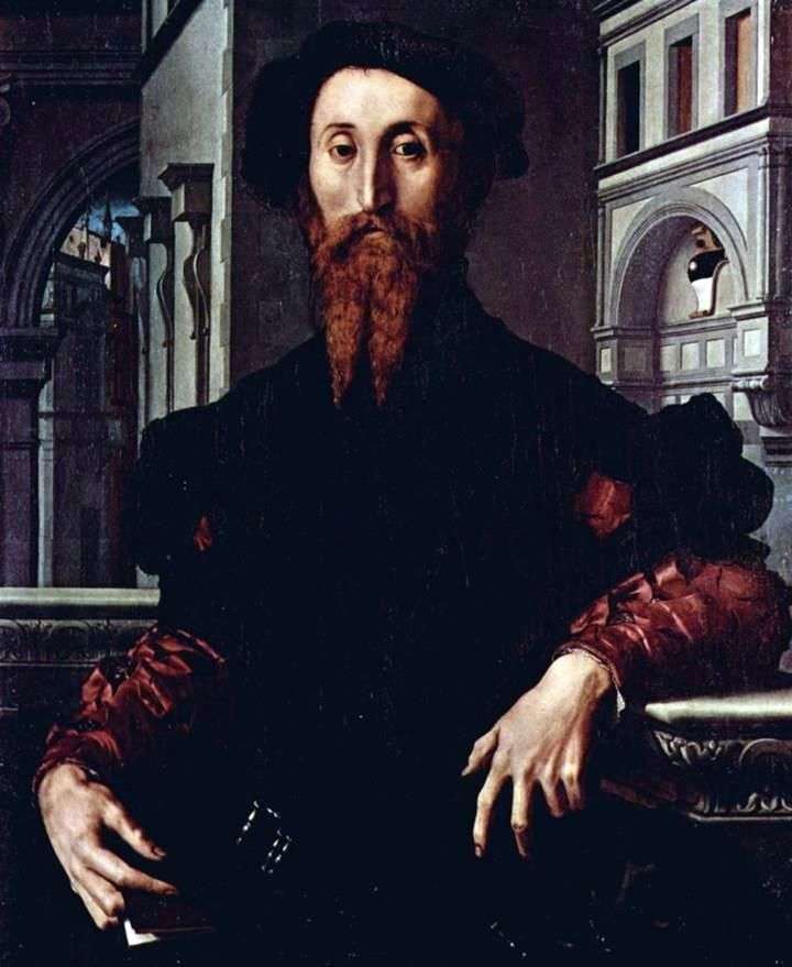 Portrait of Bartolomeo Panchatiki by Agnolo Bronzino