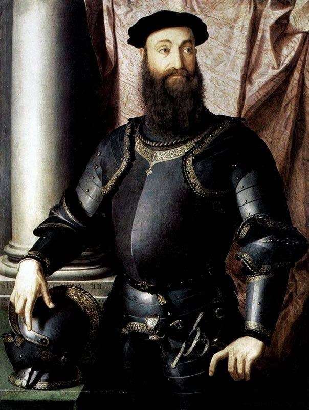 Portrait of Stefano Colonna by Agnolo Bronzino