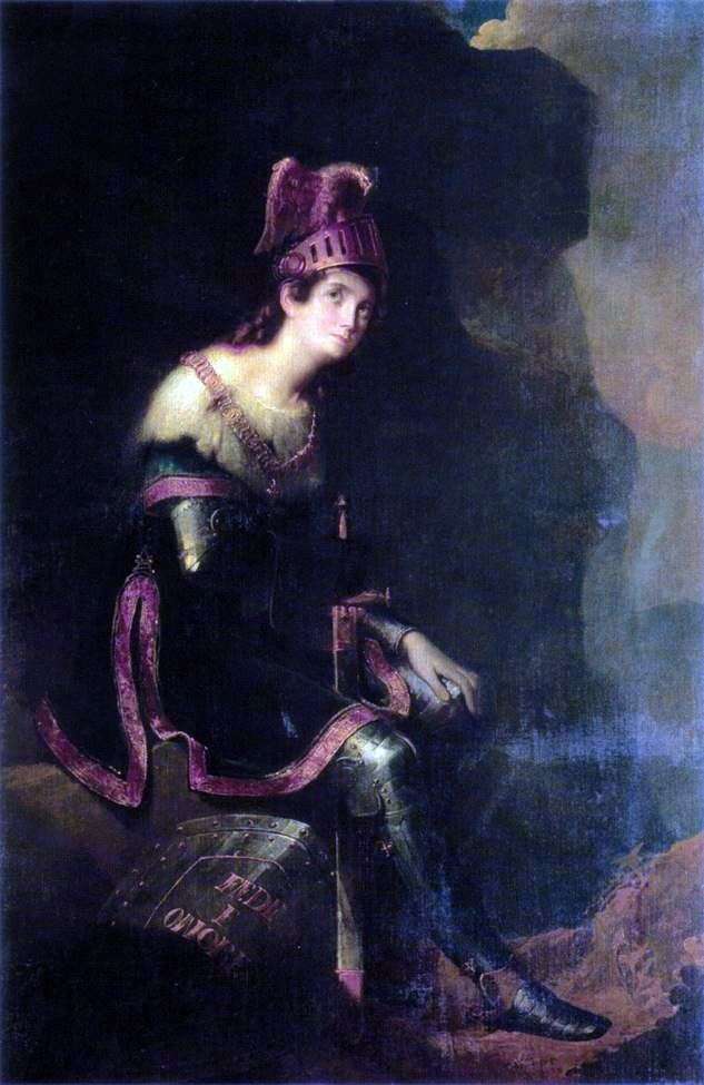 Portrait of ZA Volkonskaya by Fyodor Bruni