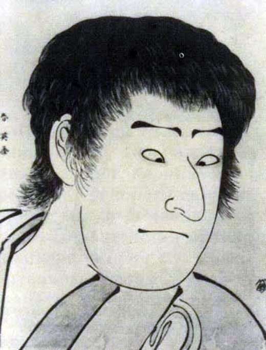 Portrait of actor Savamura Sodzyuro III by Katsukawa Sjunse