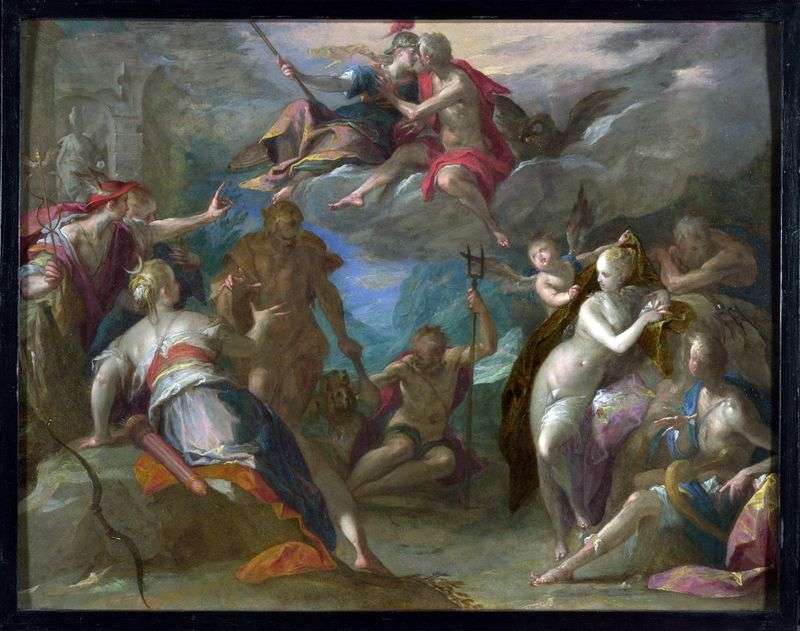 The amazement of the gods by Hans von Aachen