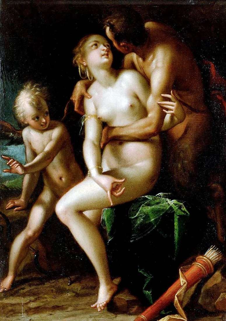 Jupiter and Antioop by Hans von Aachen