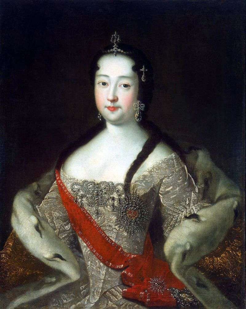 Portrait of Princess Anna Petrovna by Adolsky Ivan Nikolayevich