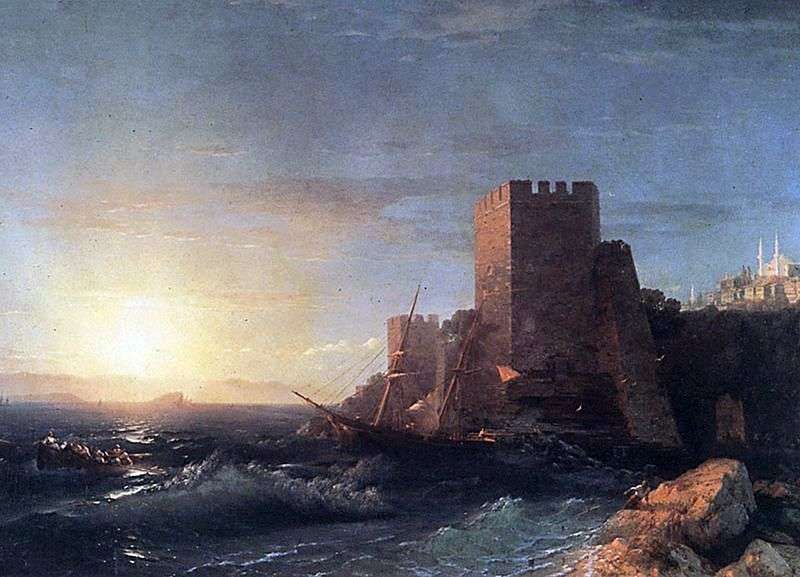 Tower on the Bosphorus Rock by Ivan Aivazovsky