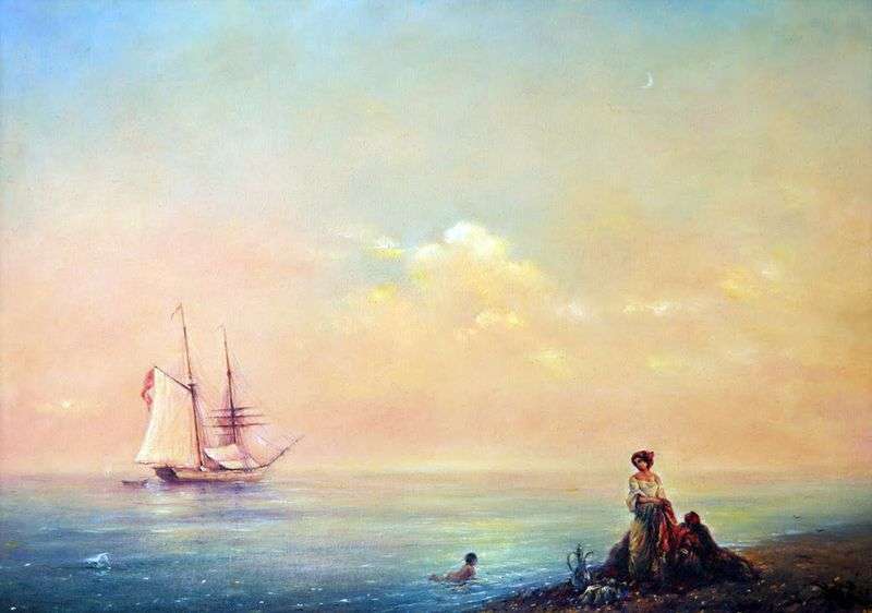 Sea shore. Shtil by Ivan Aivazovsky