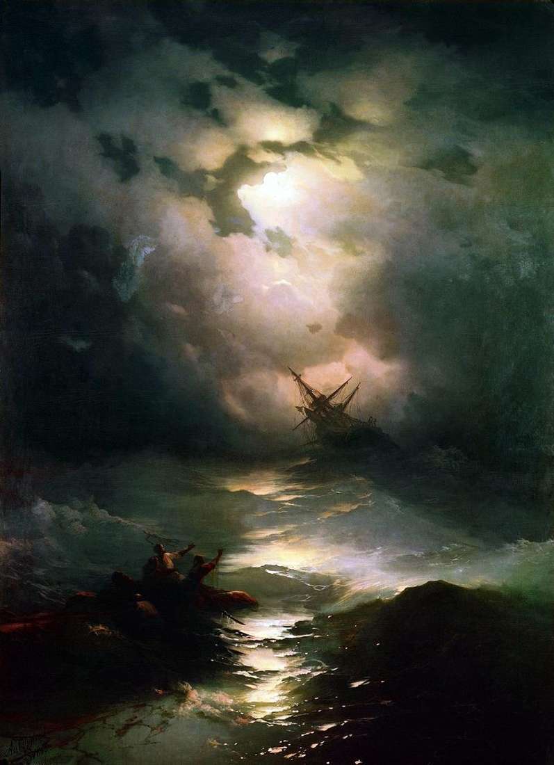 Storm on the North Sea by Ivan Aivazovsky