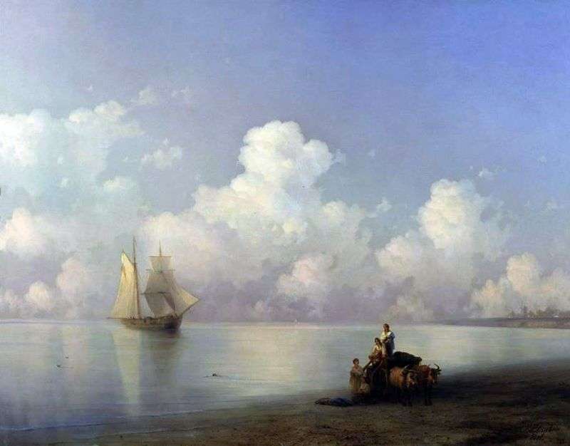 Evening at the Sea by Ivan Aivazovsky