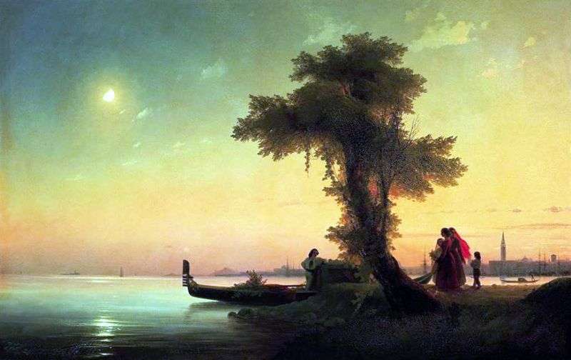 View of the Venetian lagoon by Ivan Aivazovsky