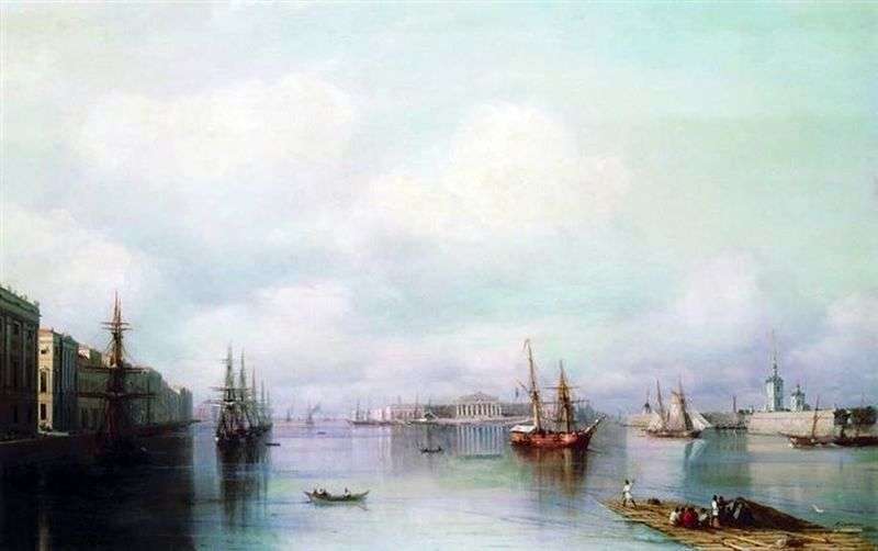 View of St. Petersburg by Ivan Aivazovsky