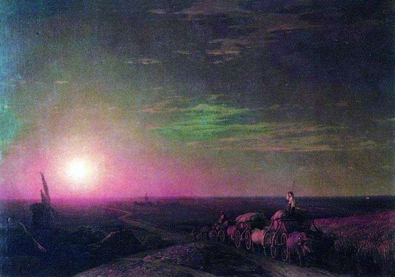 A train of chumak by Ivan Aivazovsky