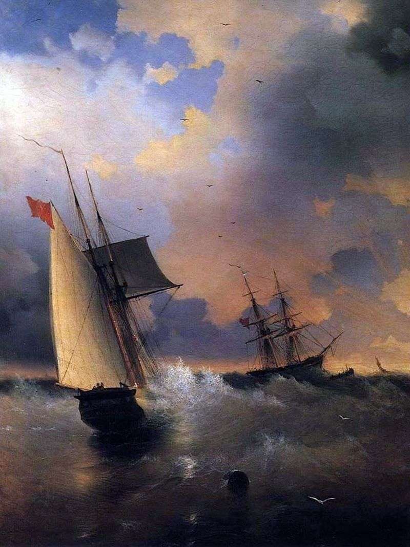 Sailboat by Ivan Aivazovsky
