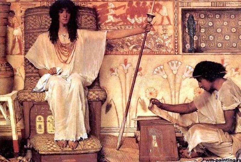 Joseph by the overseer of the granaries of the pharaoh   Lawrence Alma Tadema