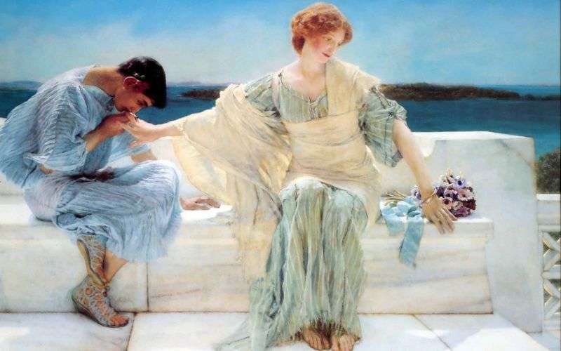 Do not ask me anymore by Lawrence Alma Tadema