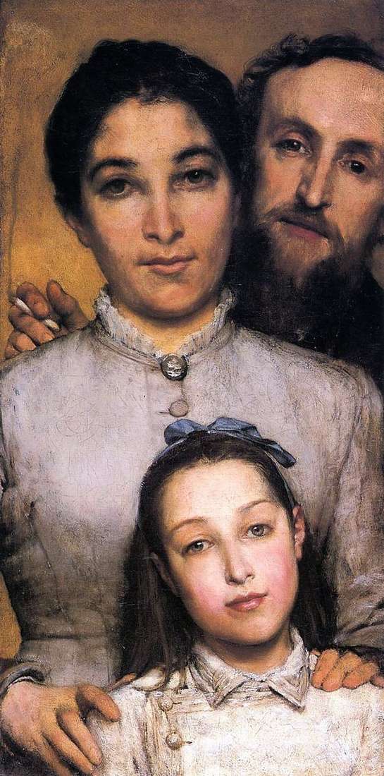 Aime Jules Dalu, his wife and daughter by Laurence Alma Tadema