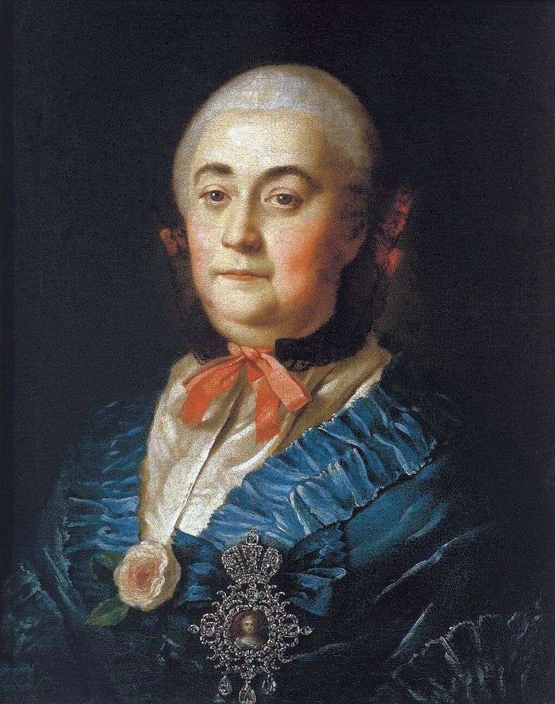 Portrait of the statue lady Anastasia Mikhailovna Izmailova by Alexei Antropov