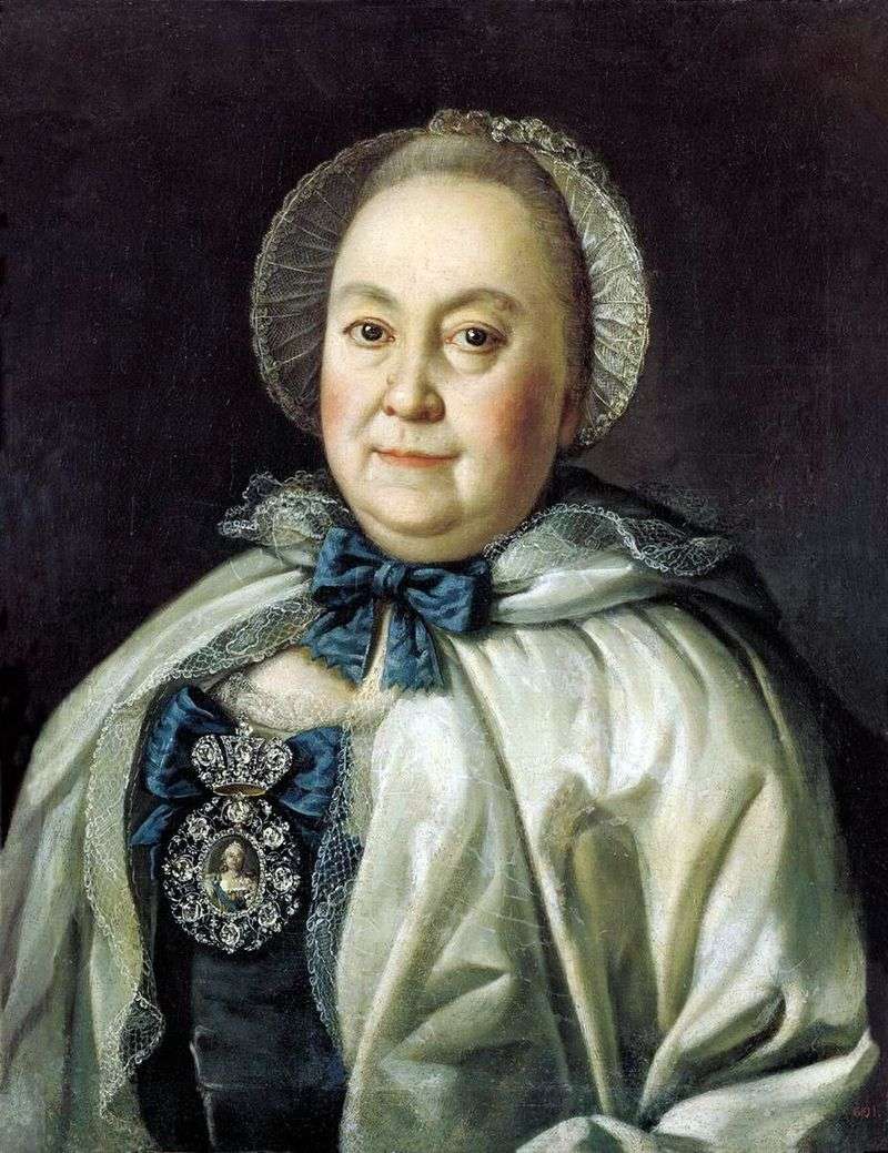 Portrait of the State Lady Maria Andreyevna Rumyantseva by Alexei Antropov