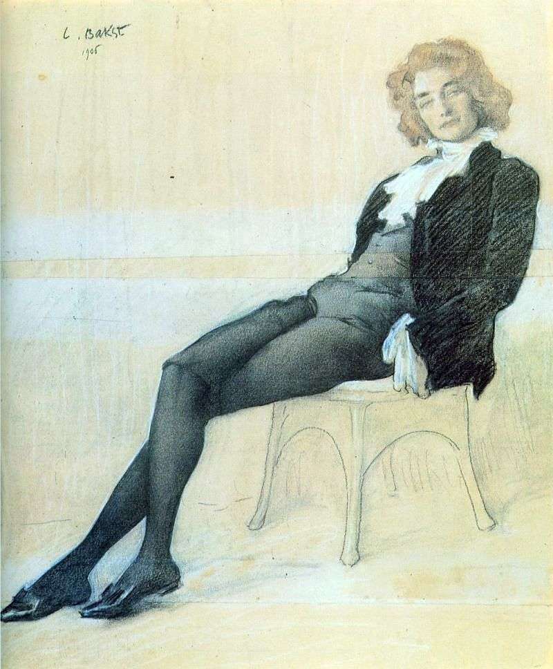 Zinaida Gippius by Leon Bakst