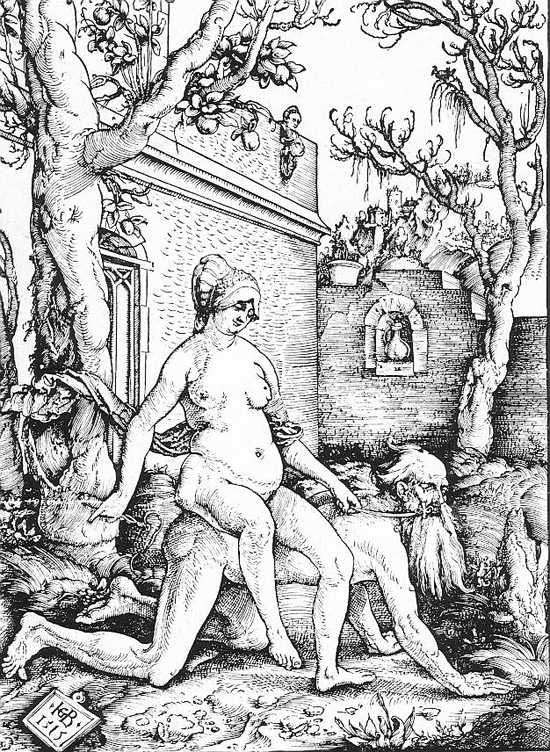 Aristotle and Philis by Hans Baldung