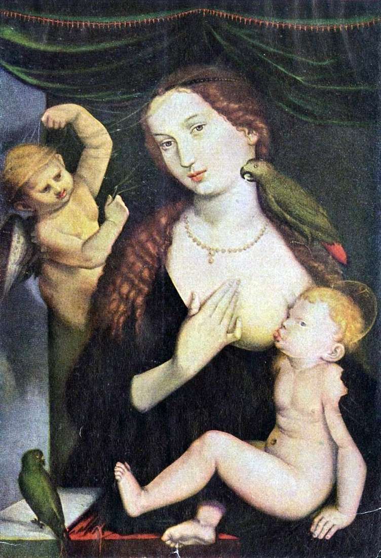 Madonna and Parrot by Hans Baldung