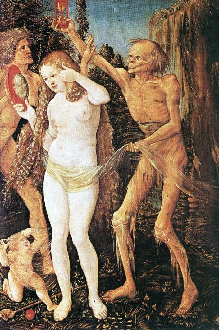 Three ages of woman and death by Hans Baldung