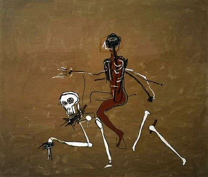 Riding on Death by Jean Michel Basquiat