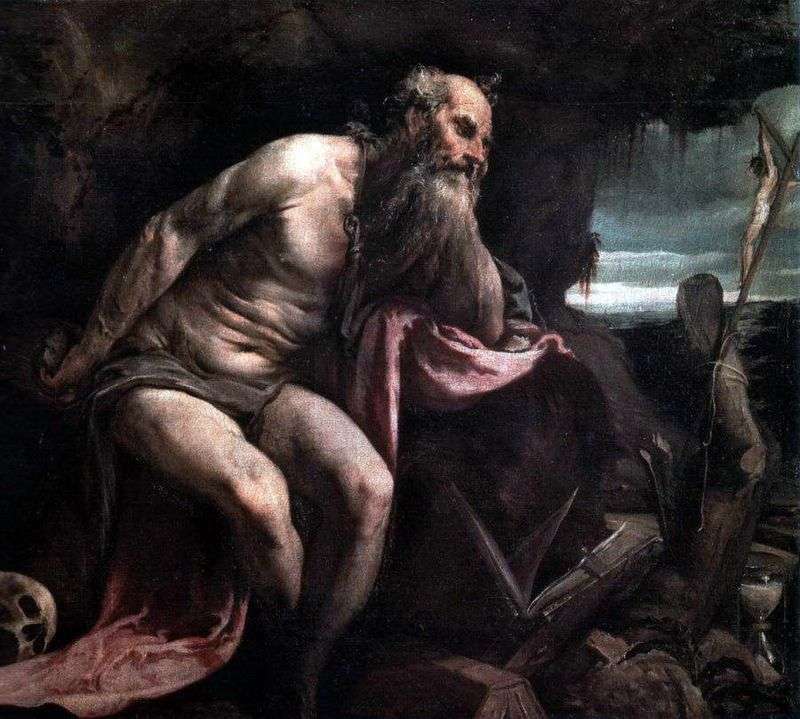 St. Jerome in the desert by Jacopo Bassano