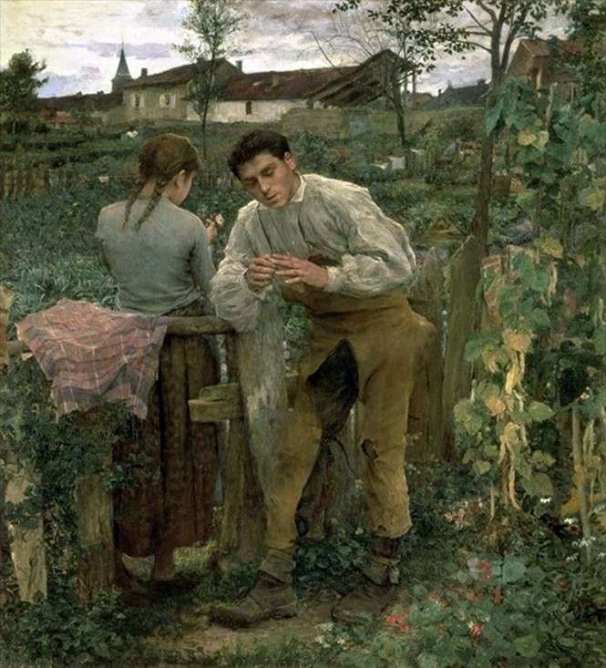 Rural love by Jules Bastien Lepage