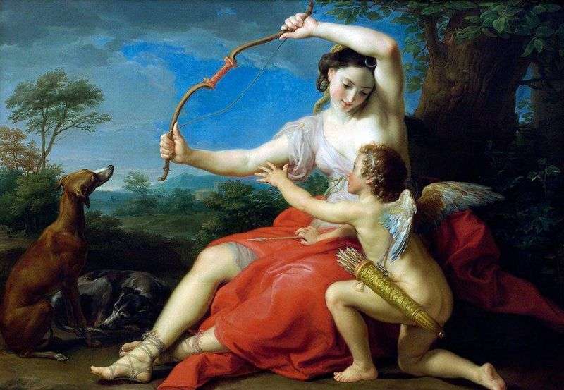 Diana and Cupid by Pompeo Batoni