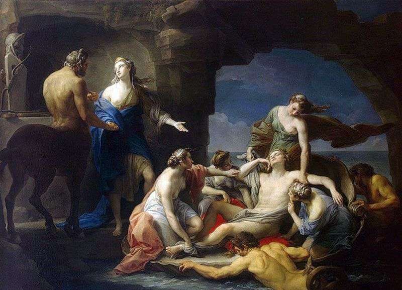 Chiron returns Achilles to his mother Thetis by Pompeo Batoni