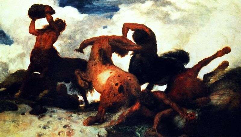 The Battle of Centaurs by Arnold Becklin