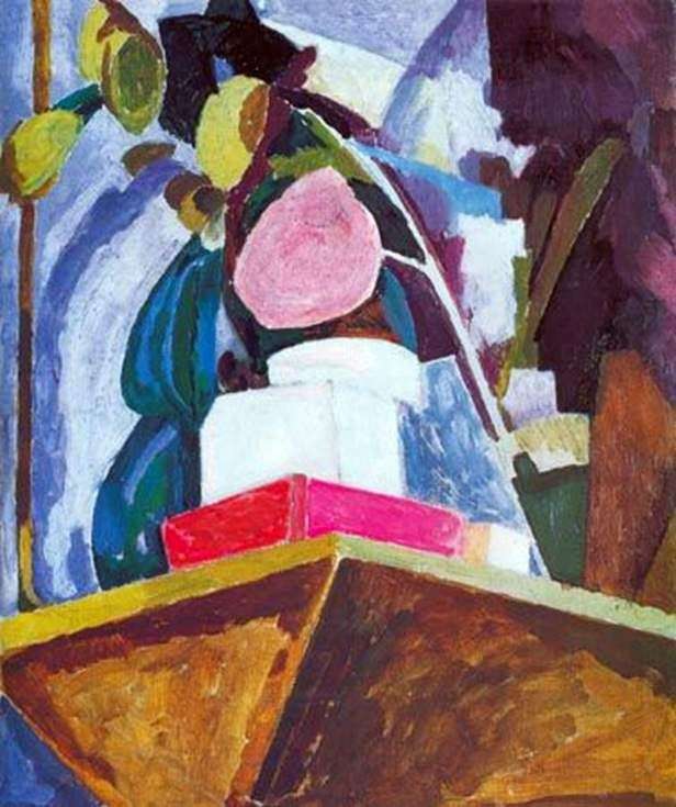 Still life on the corner of the mantelpiece by Vanessa Bell