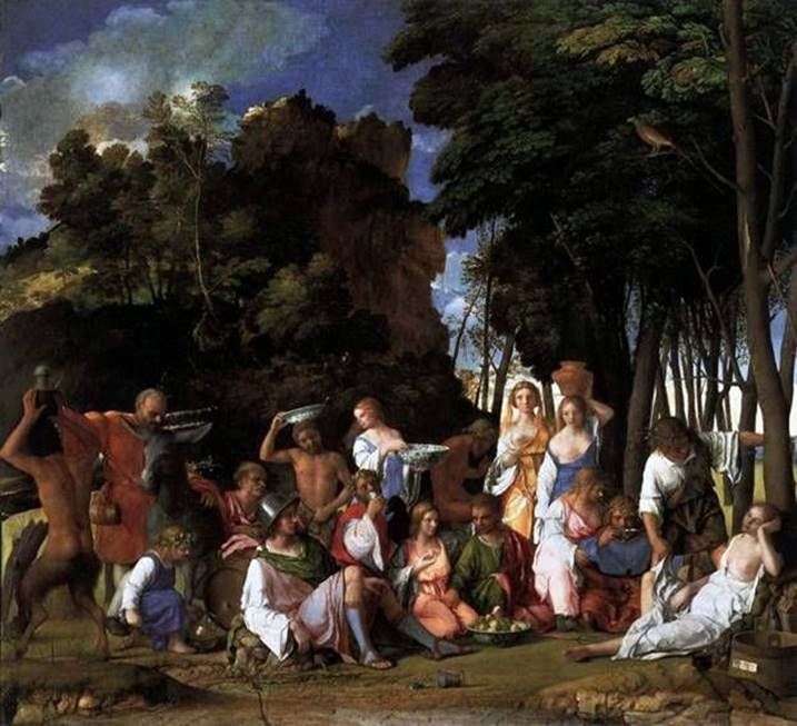 The Feast of the Gods by Giovanni Bellini