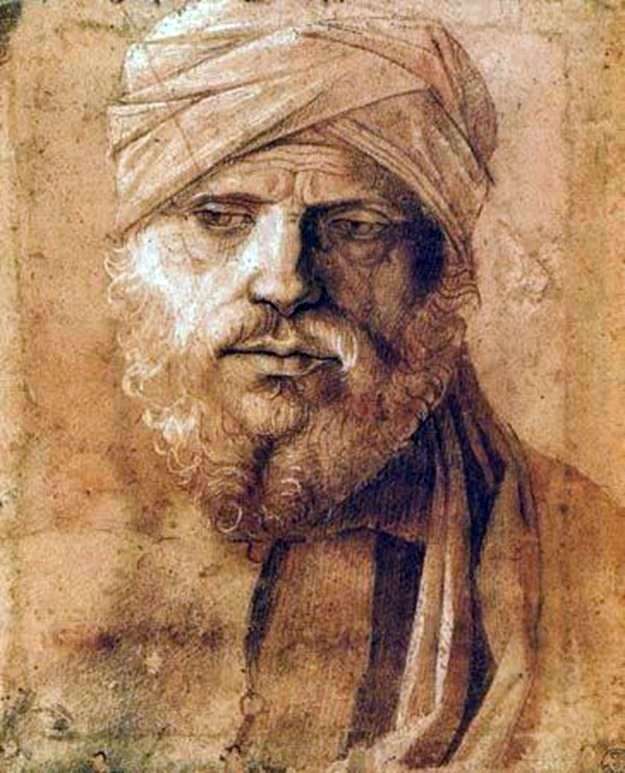 Portrait of a man in a turban by Giovanni Bellini