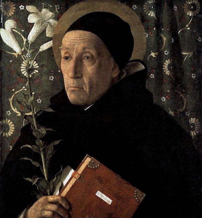 Portrait of Fra Teodoro da Urbino by Giovanni Bellini