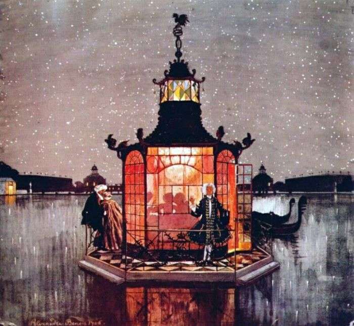 Chinese pavilion Revnivets by Alexander Benois