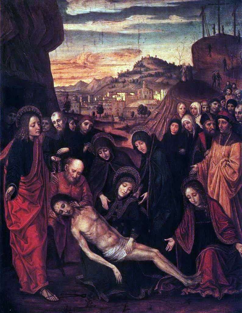 The Lamentation of Christ by Bergognone (Ambrogio da Fossano)