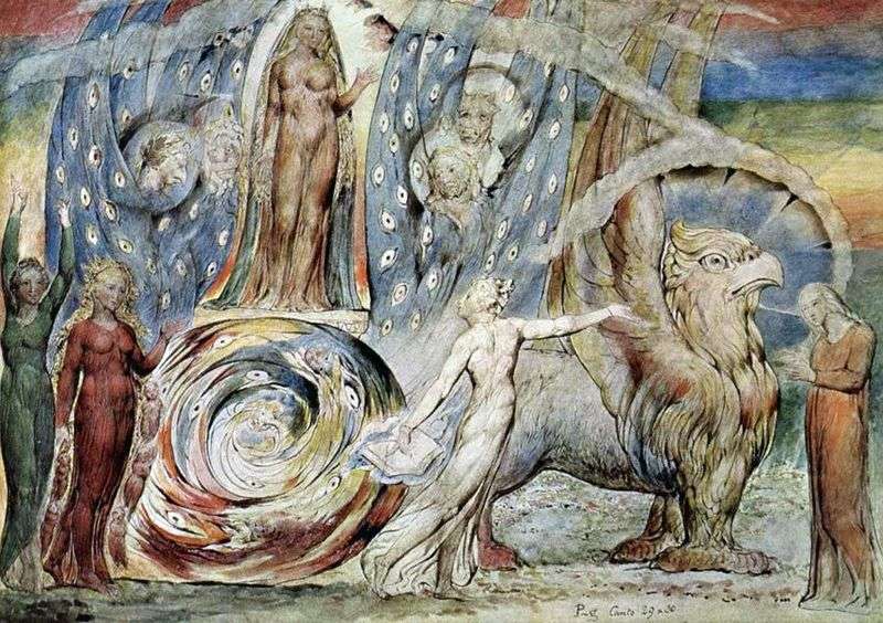 Dante and Beatrice by William Blake