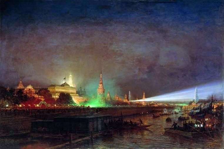 Illumination of the Kremlin by Alexey Bogolyubov