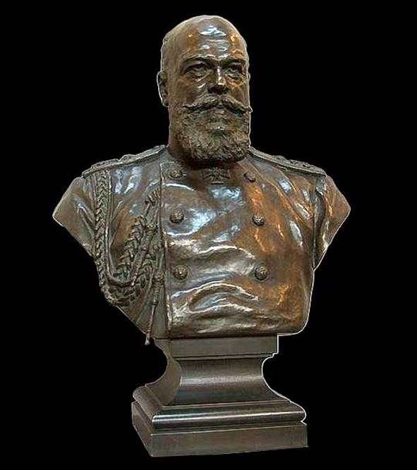 Bust of Emperor Alexander III by Alexander Bock