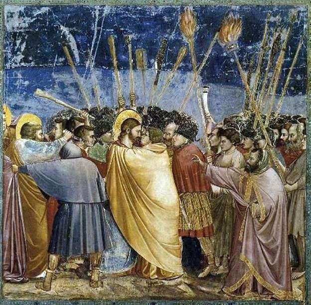 Kiss of Judas by Giotto di Bondone