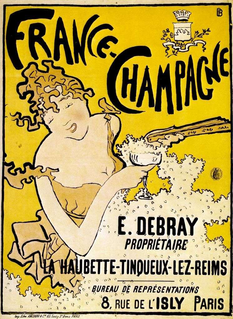 Poster of French Champagne by Pierre Bonnard